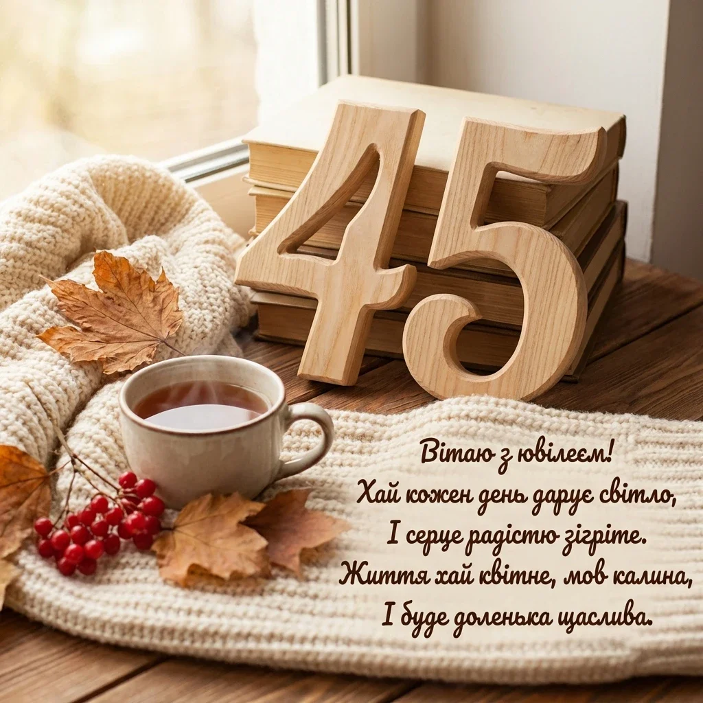 з ювілеєм 45