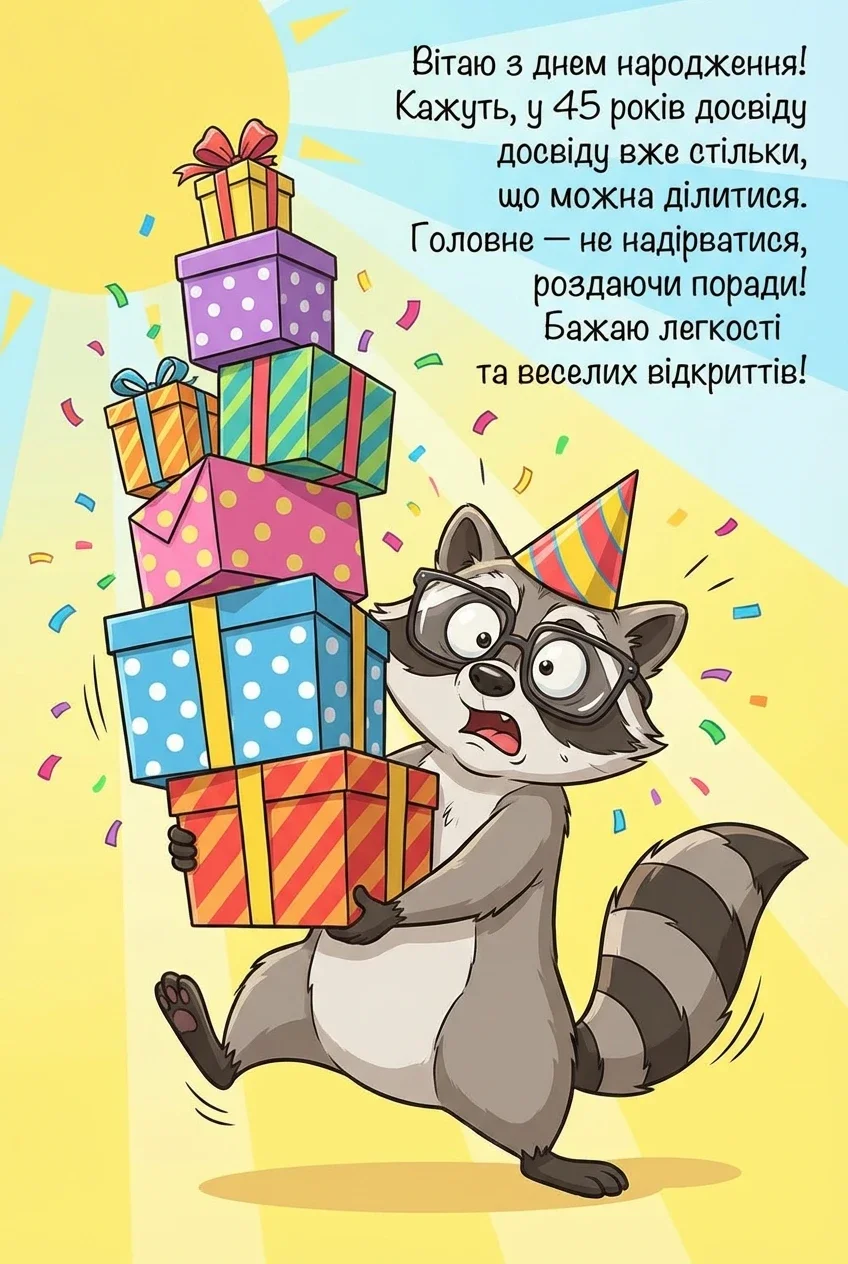 з ювілеєм 45