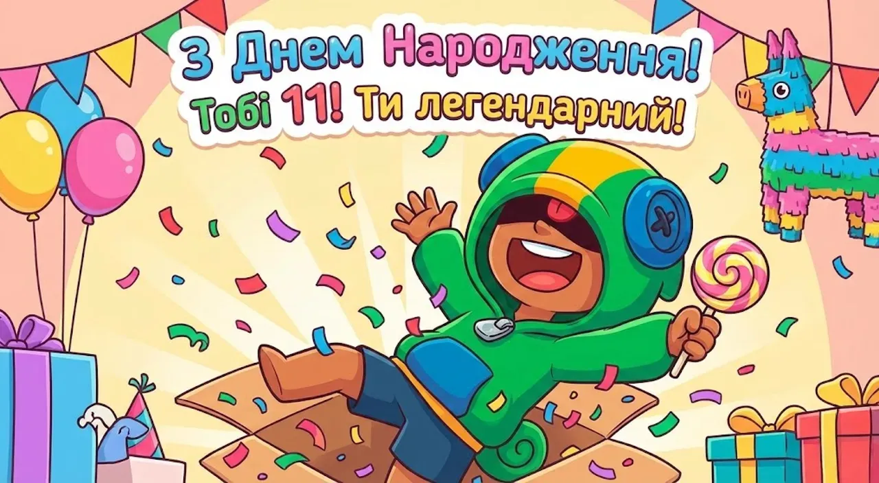 Привітання з днем народження хлопцю на 11 років