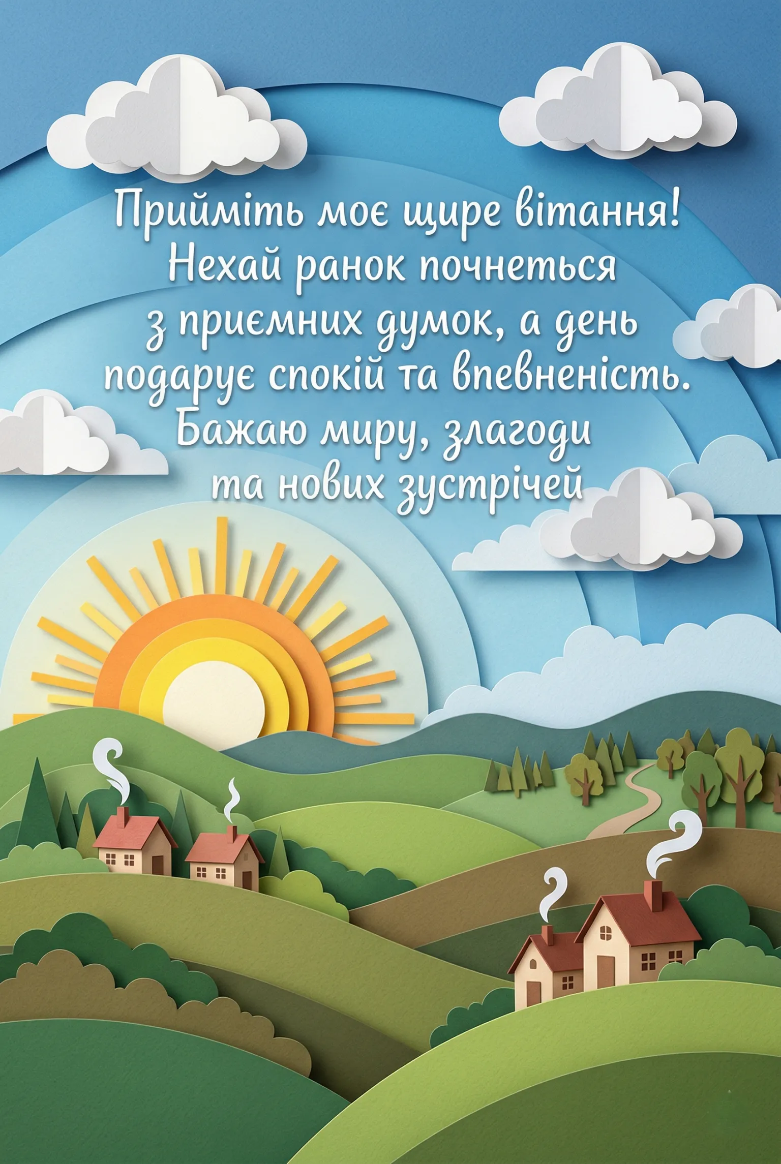 Найкращі вітальні листівки доброго ранку та надихаючі побажання для чудового початку дня