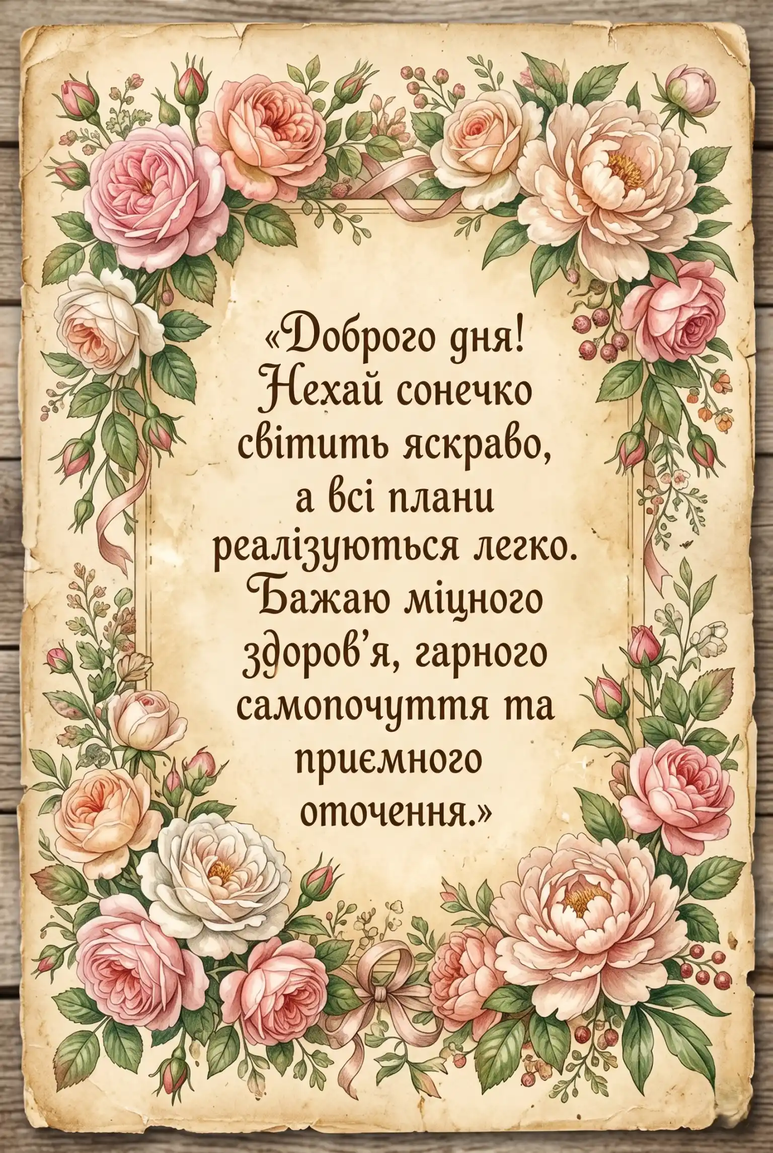 Побажання доброго дня: найтепліші картинки та яскраві листівки для гарного настрою