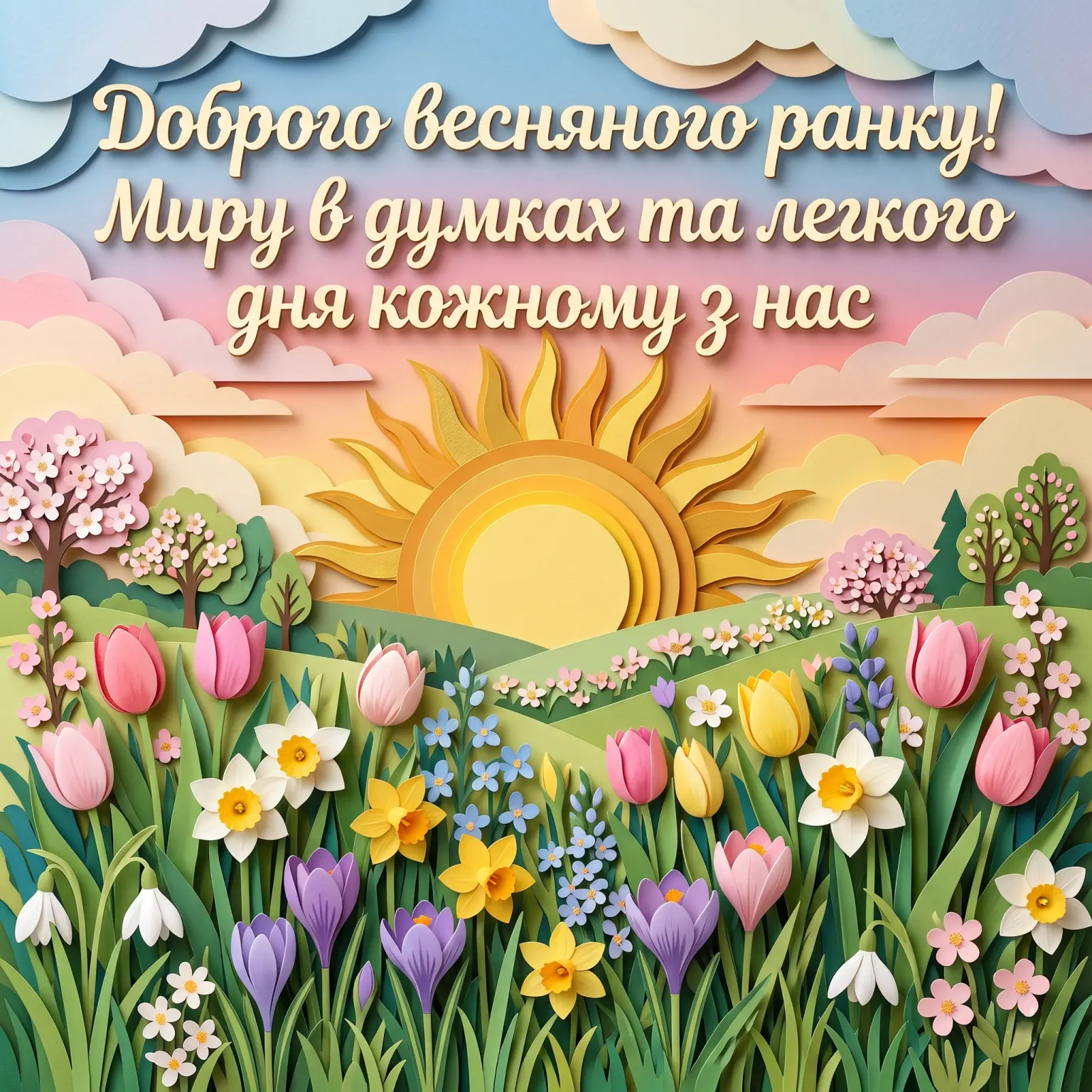 Доброго весняного ранку: красиві картинки та душевні побажання для чудового настрою