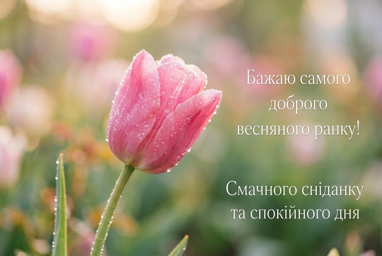 Доброго весняного ранку: красиві картинки та душевні побажання для чудового настрою
