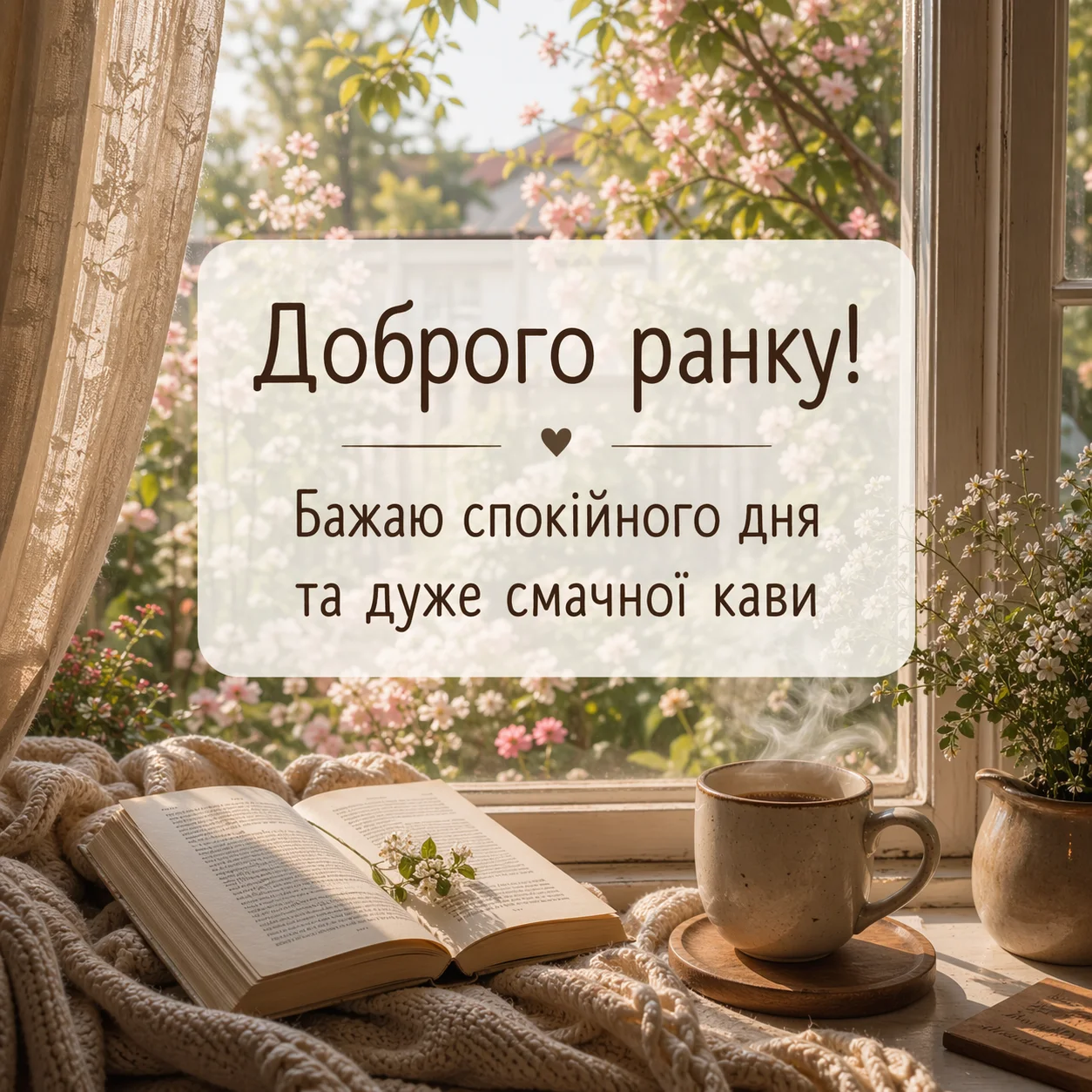 Доброго ранку, смачної кави: душевні побажання та красиві картинки для гарного настрою