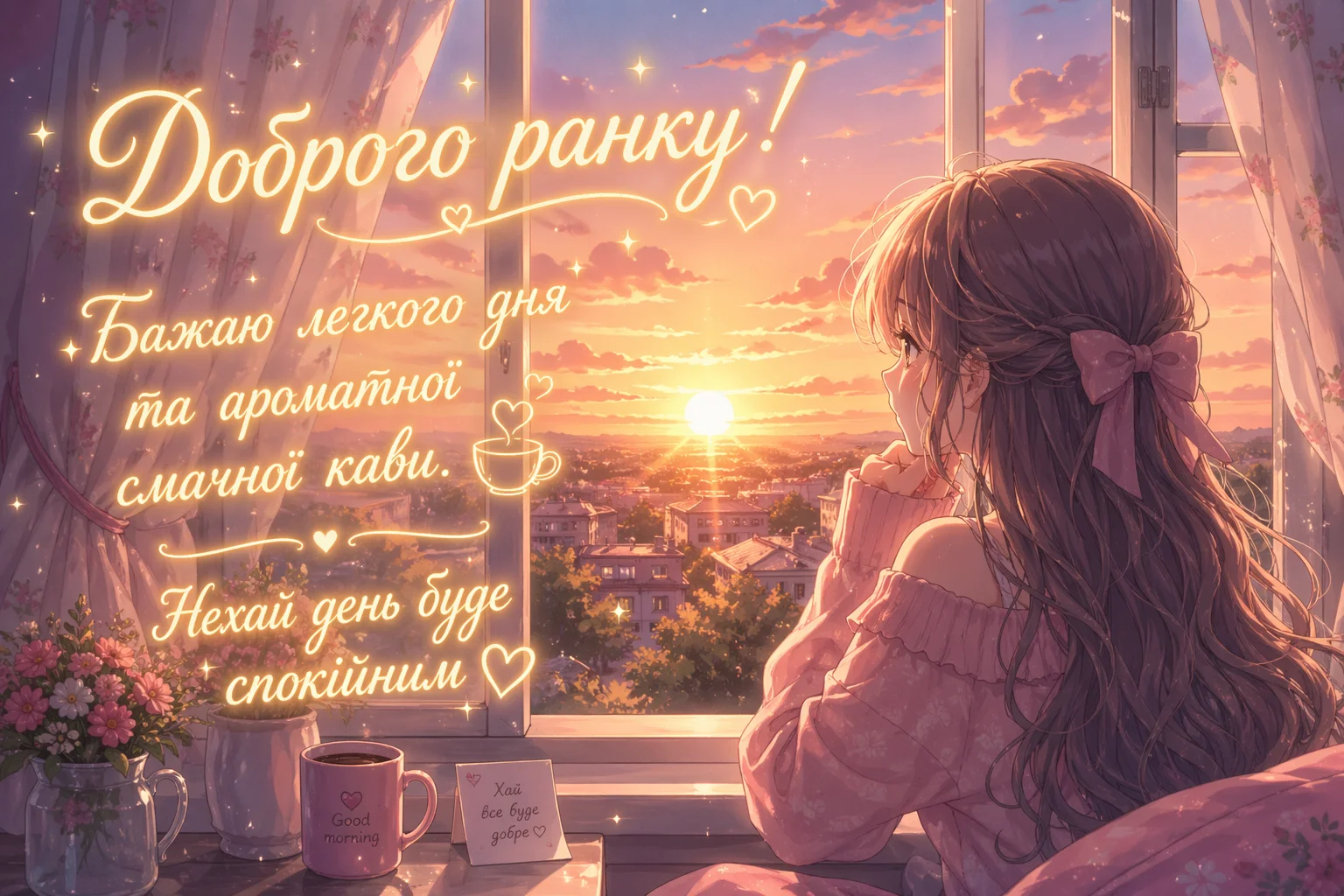 Доброго ранку, смачної кави: душевні побажання та красиві картинки для гарного настрою