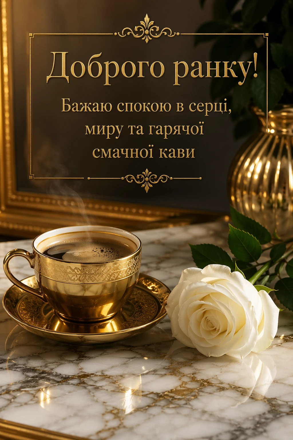 Доброго ранку, смачної кави: душевні побажання та красиві картинки для гарного настрою