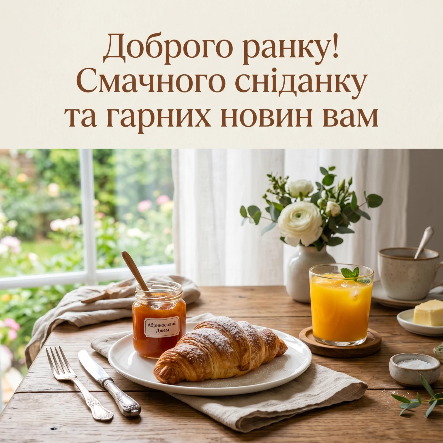 Ранкові привітання та побажання доброго ранку: душевні картинки для найкращого початку дня