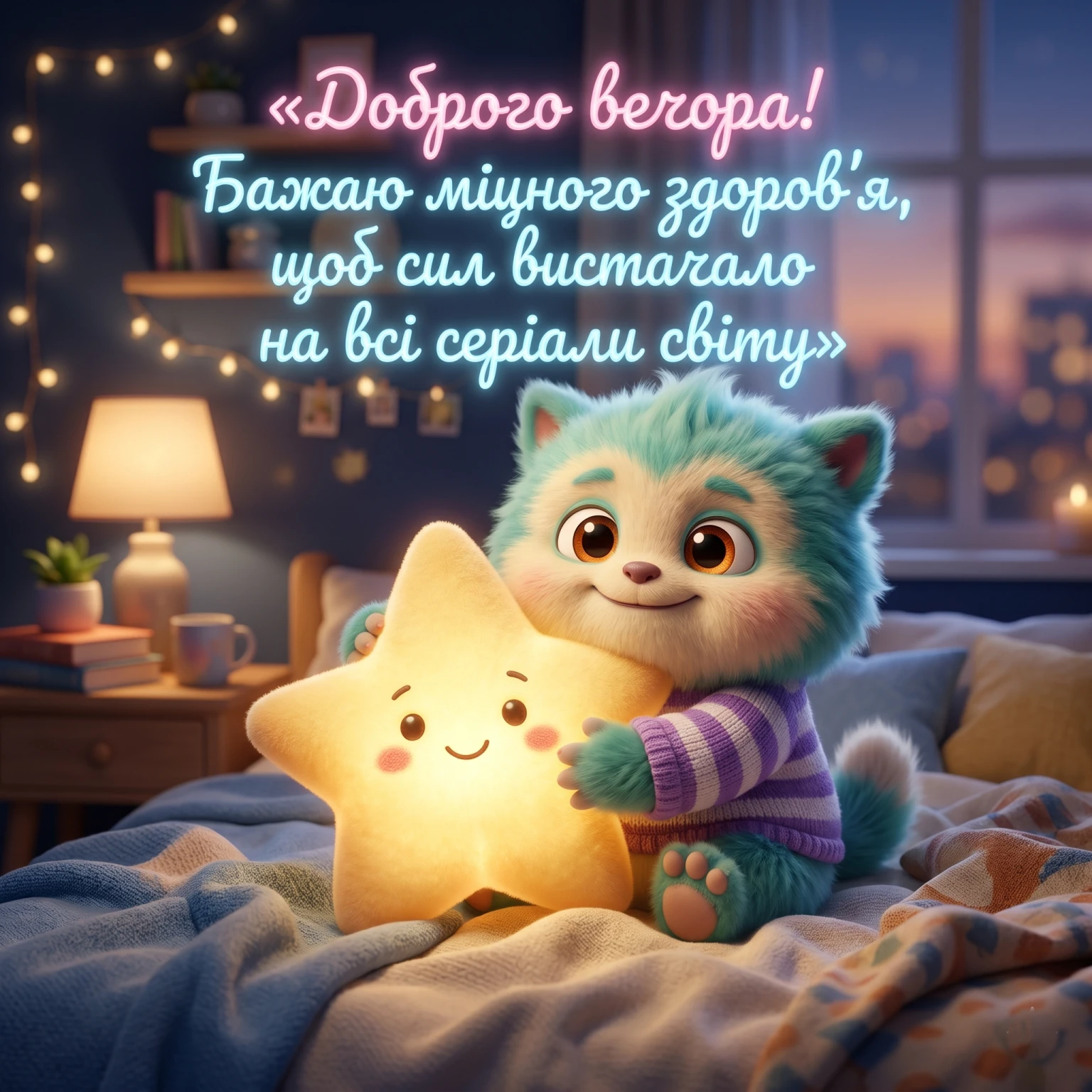 Доброго вечора: найтепліші побажання та затишні листівки для близьких