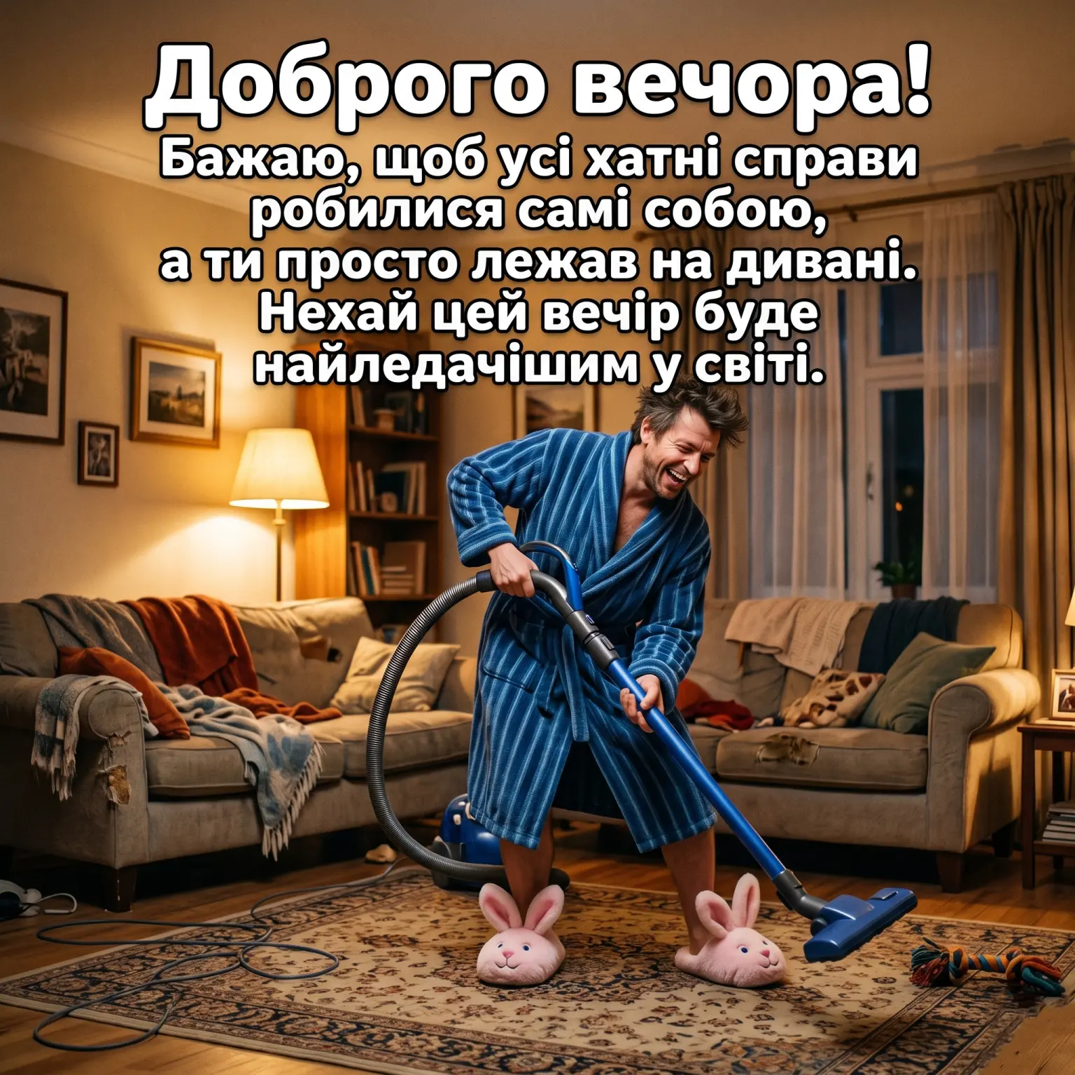 Доброго вечора: найтепліші побажання та затишні листівки для близьких