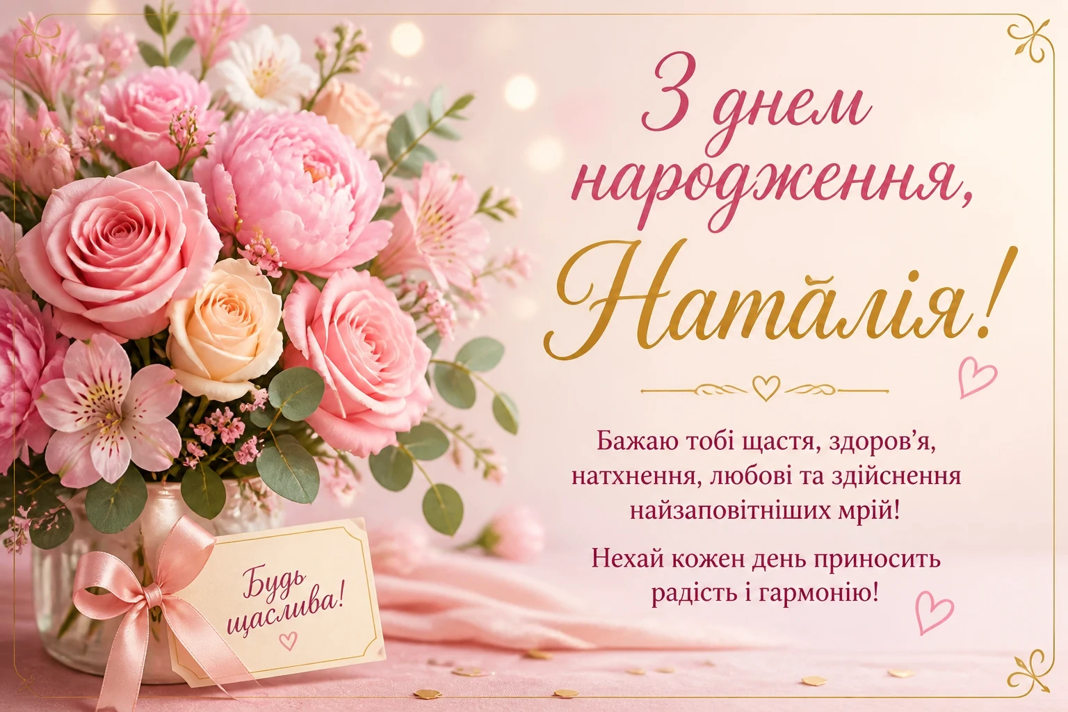 З днем народження для Наталі