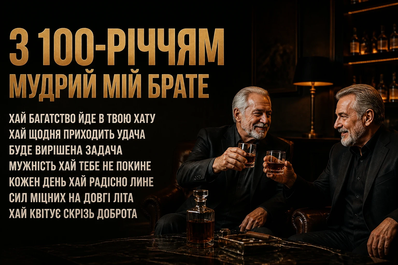 100 привітань з днем народження для чоловіків