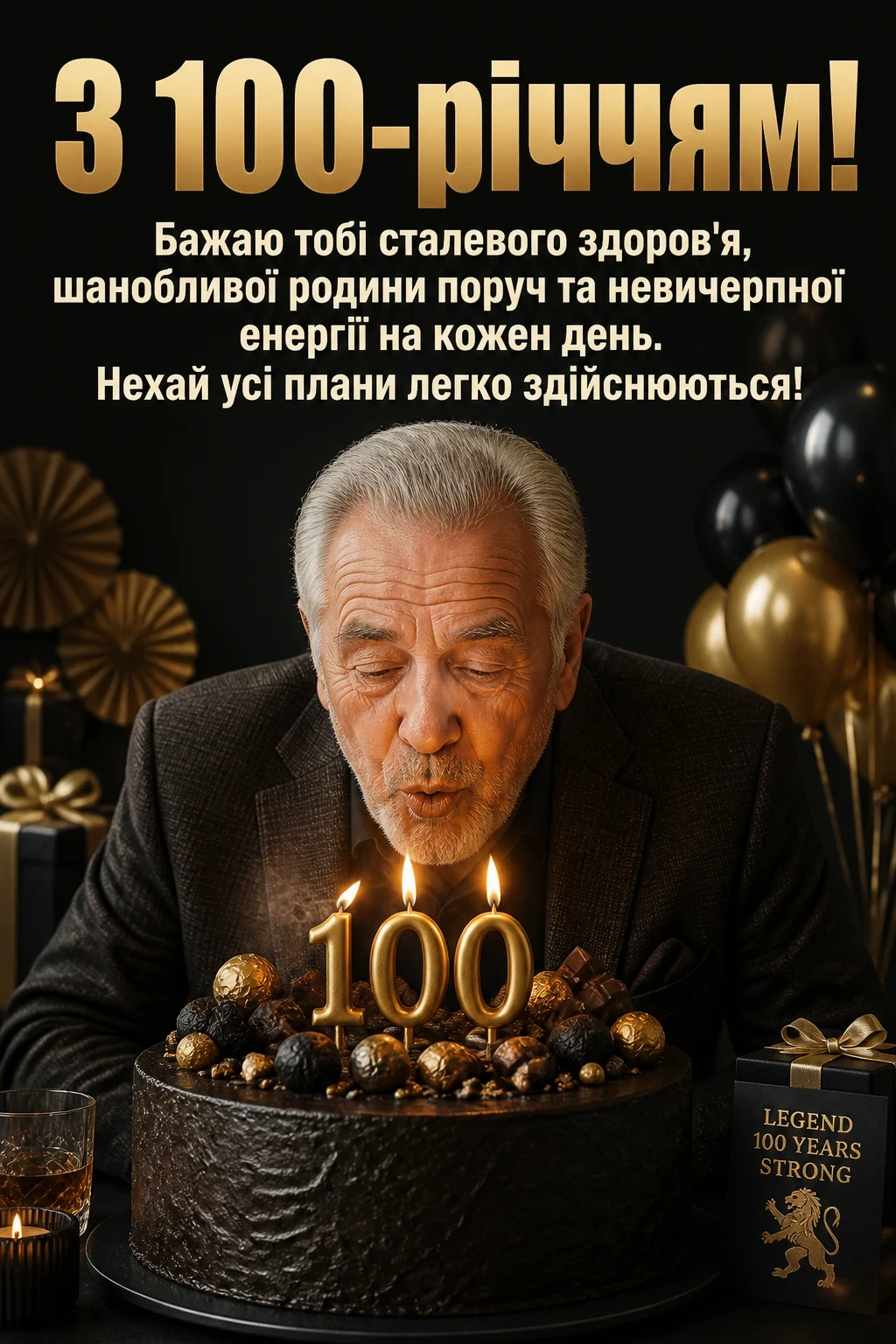 100 привітань з днем народження для чоловіків