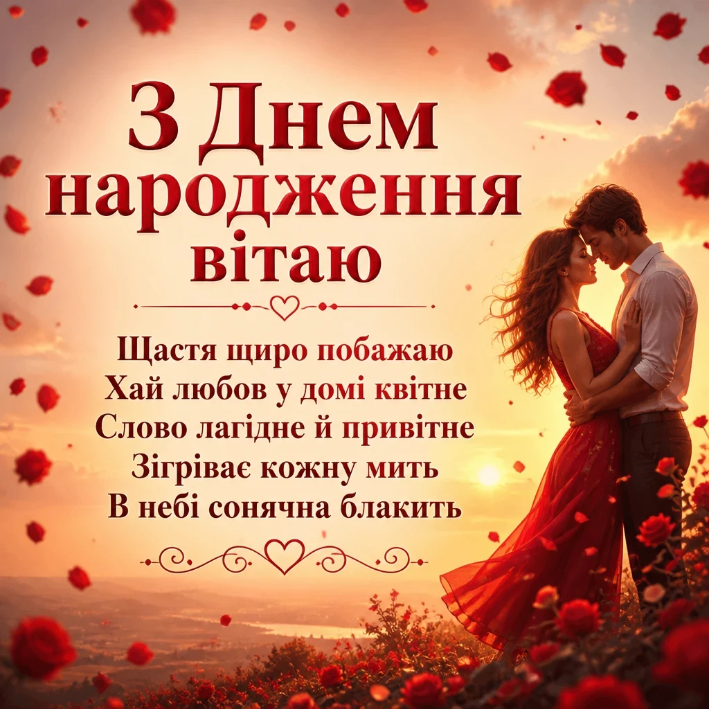 рози з днем народження