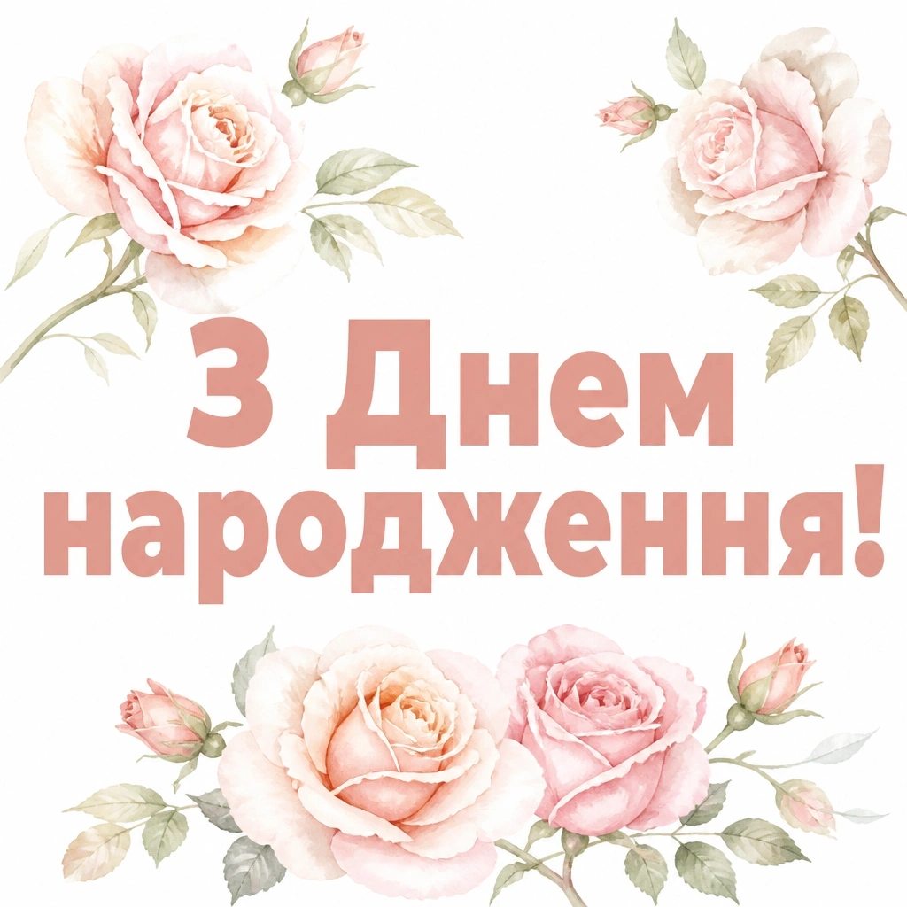 рози з днем народження