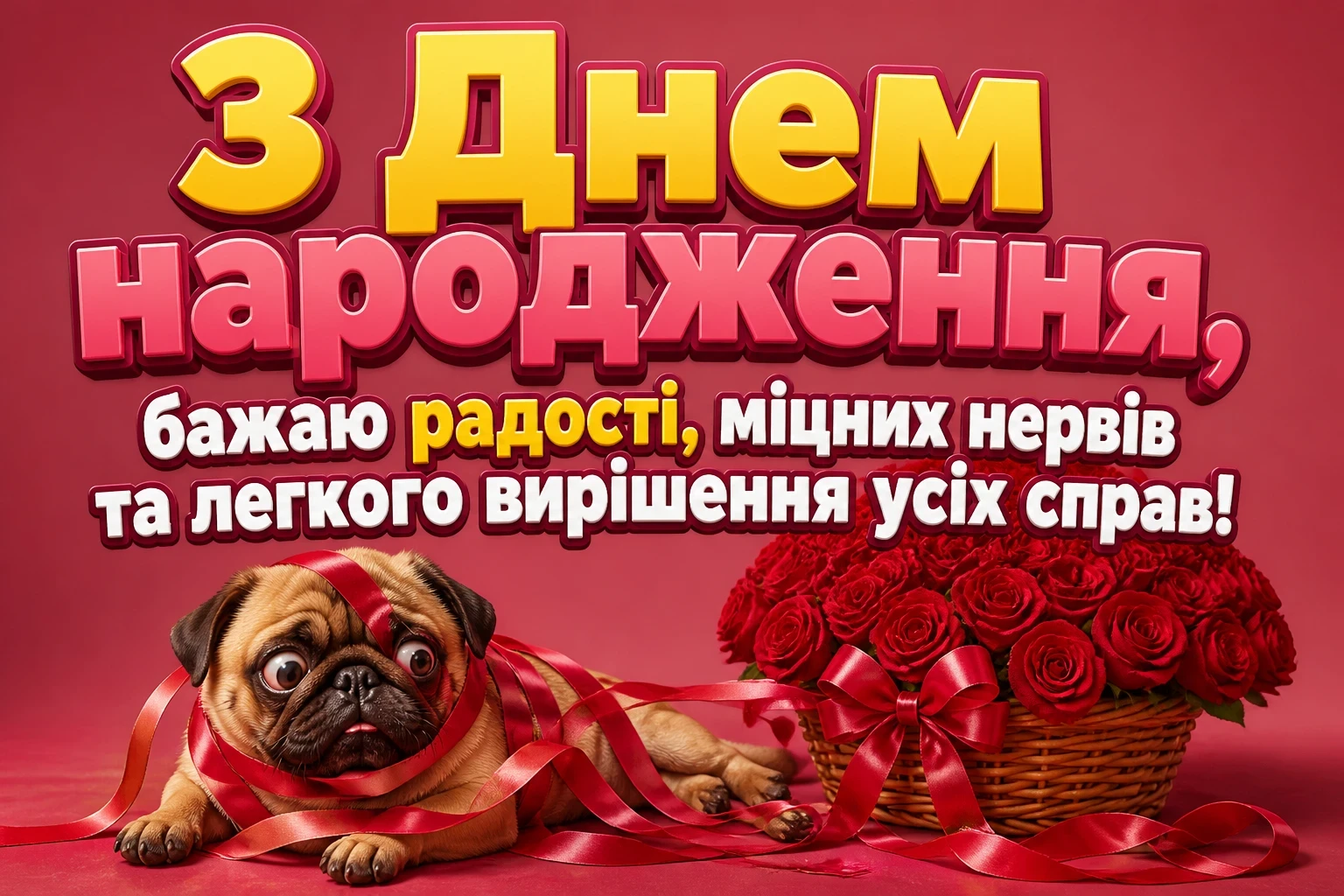 рози з днем народження