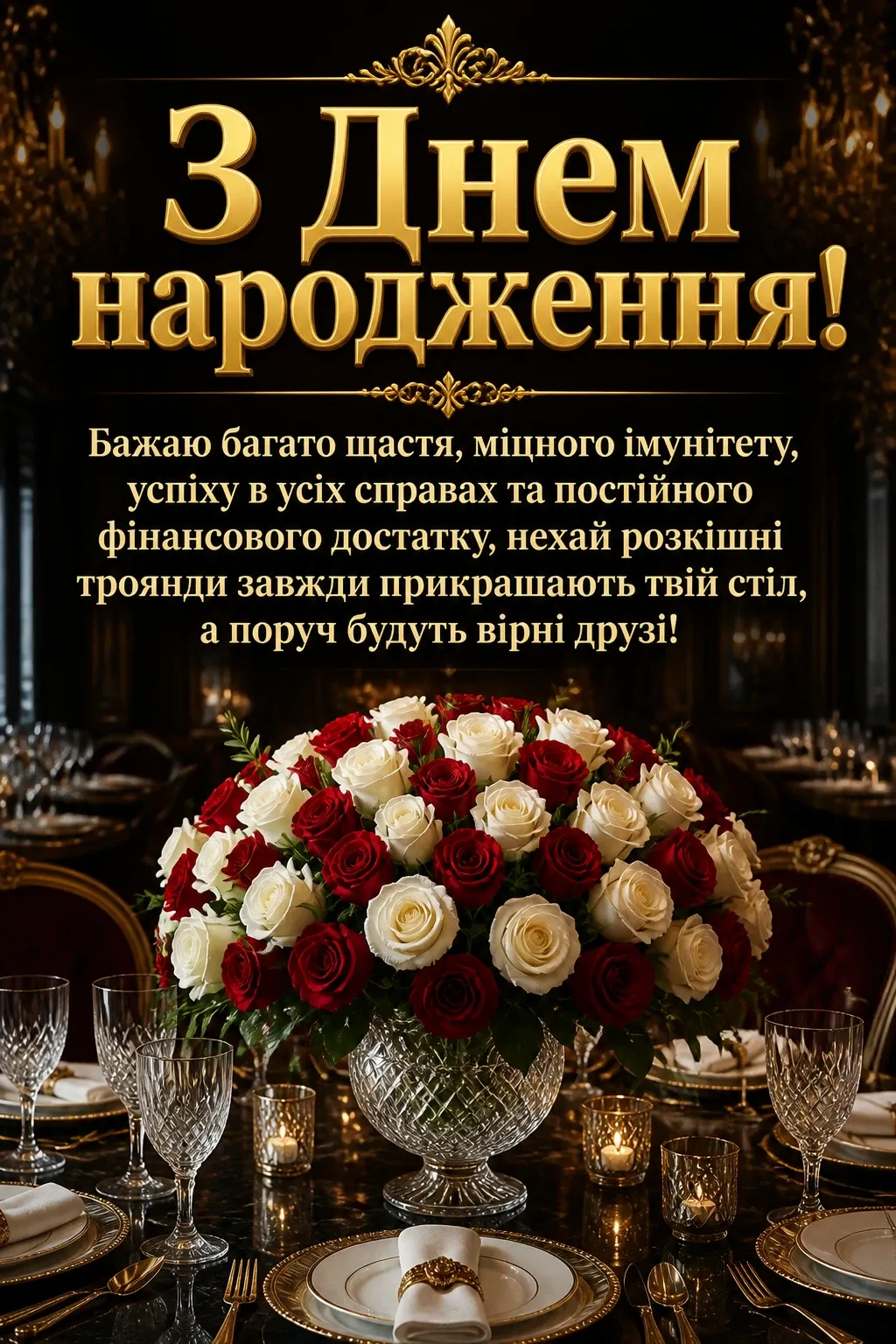 рози з днем народження