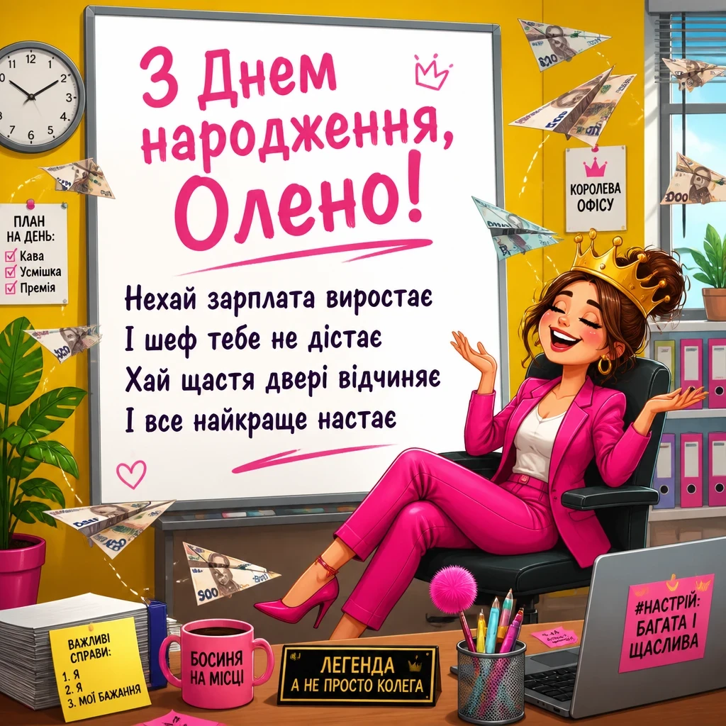 з днем народження олена