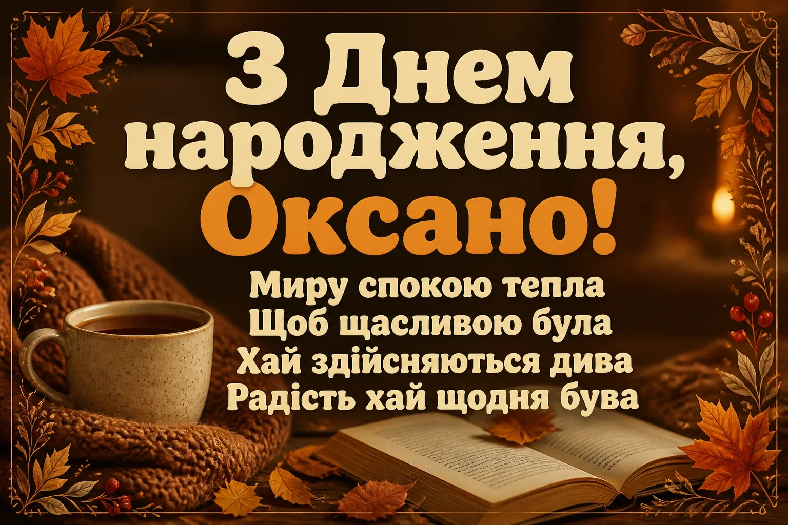 з днем народження оксана