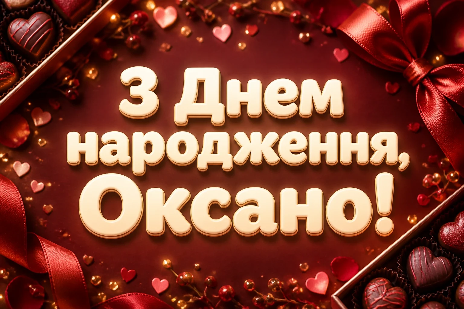 з днем народження оксана