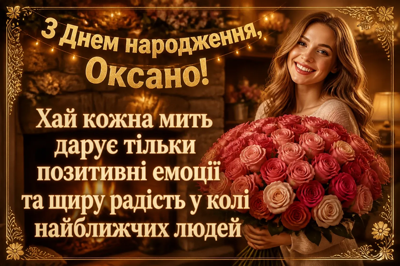 з днем народження оксана