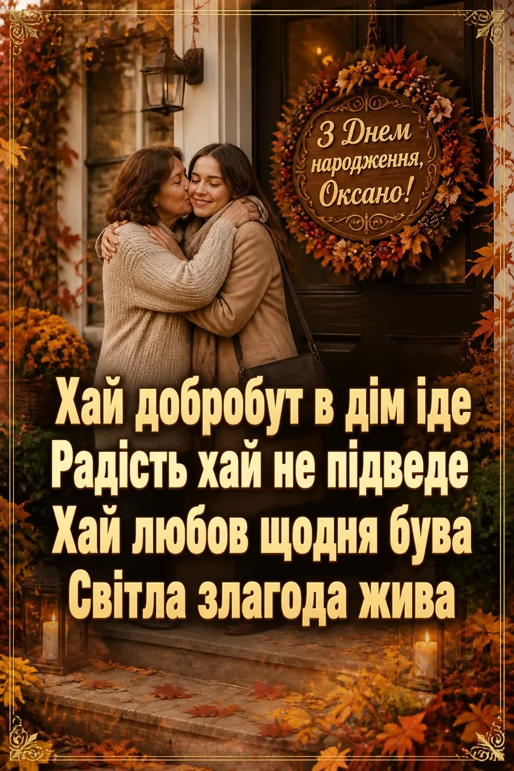з днем народження оксана