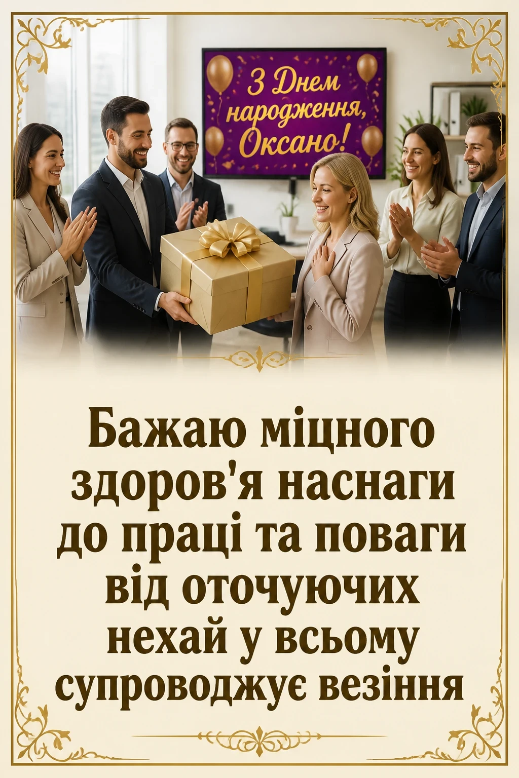 з днем народження оксана