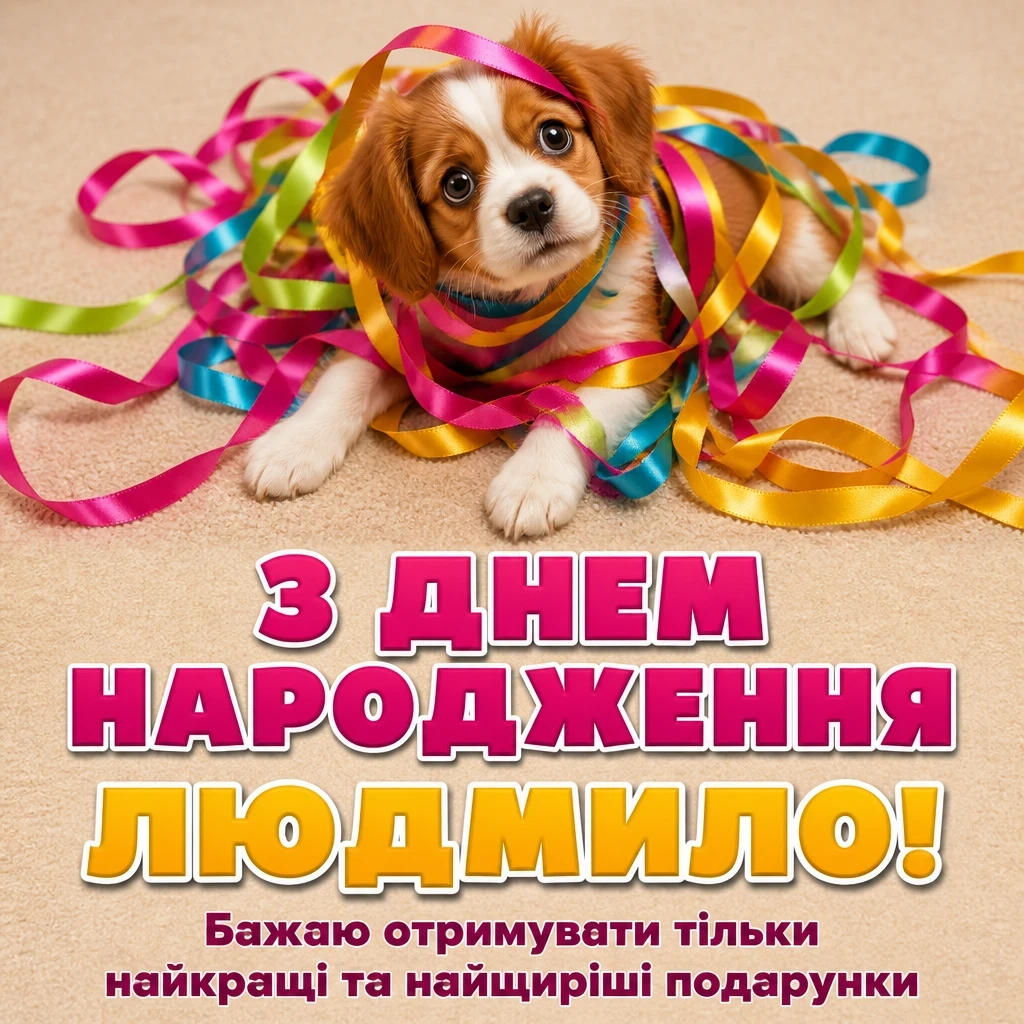 з днем народження людмила з днем народження людмила