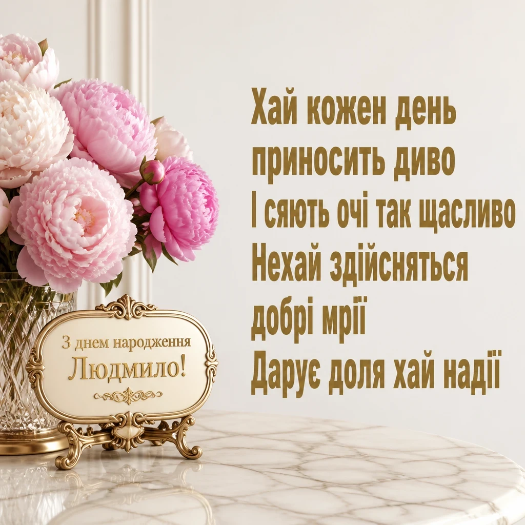 з днем народження людмила з днем народження людмила