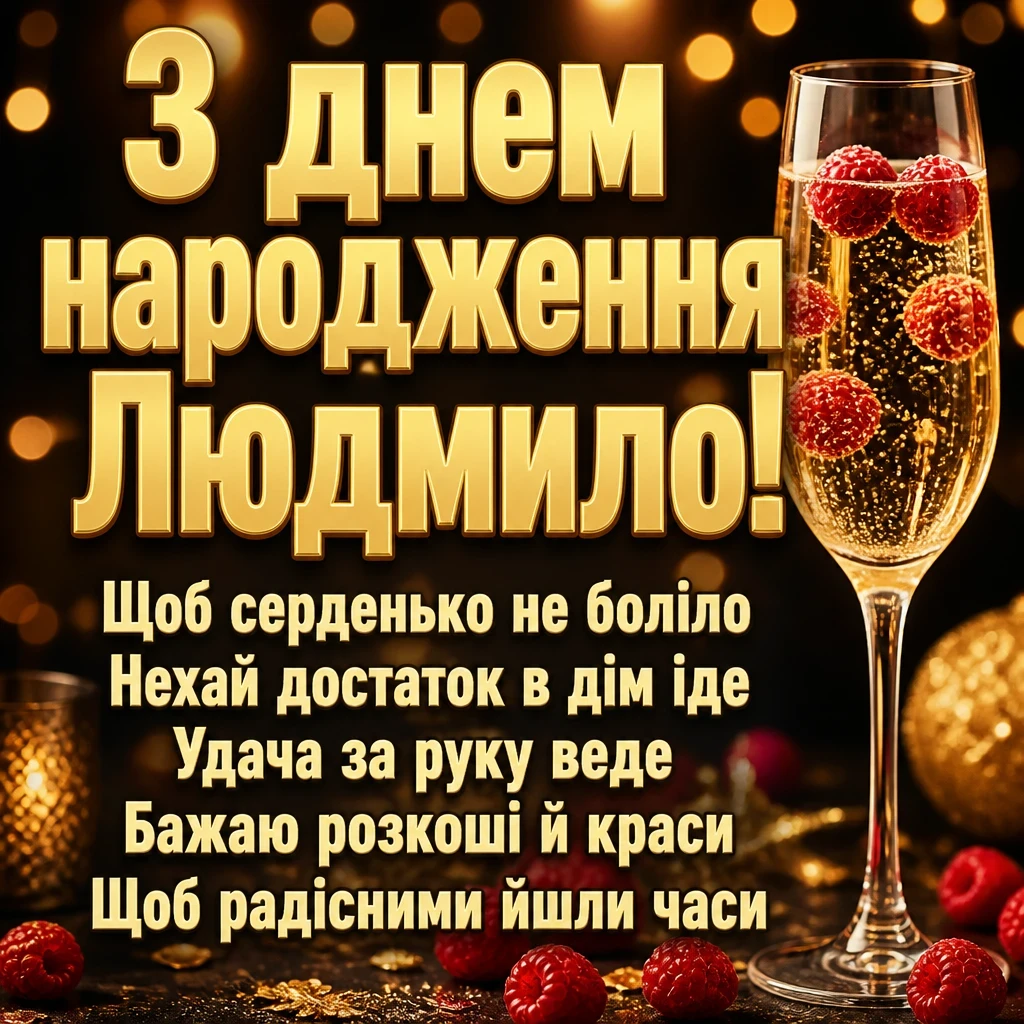 з днем народження людмила з днем народження людмила