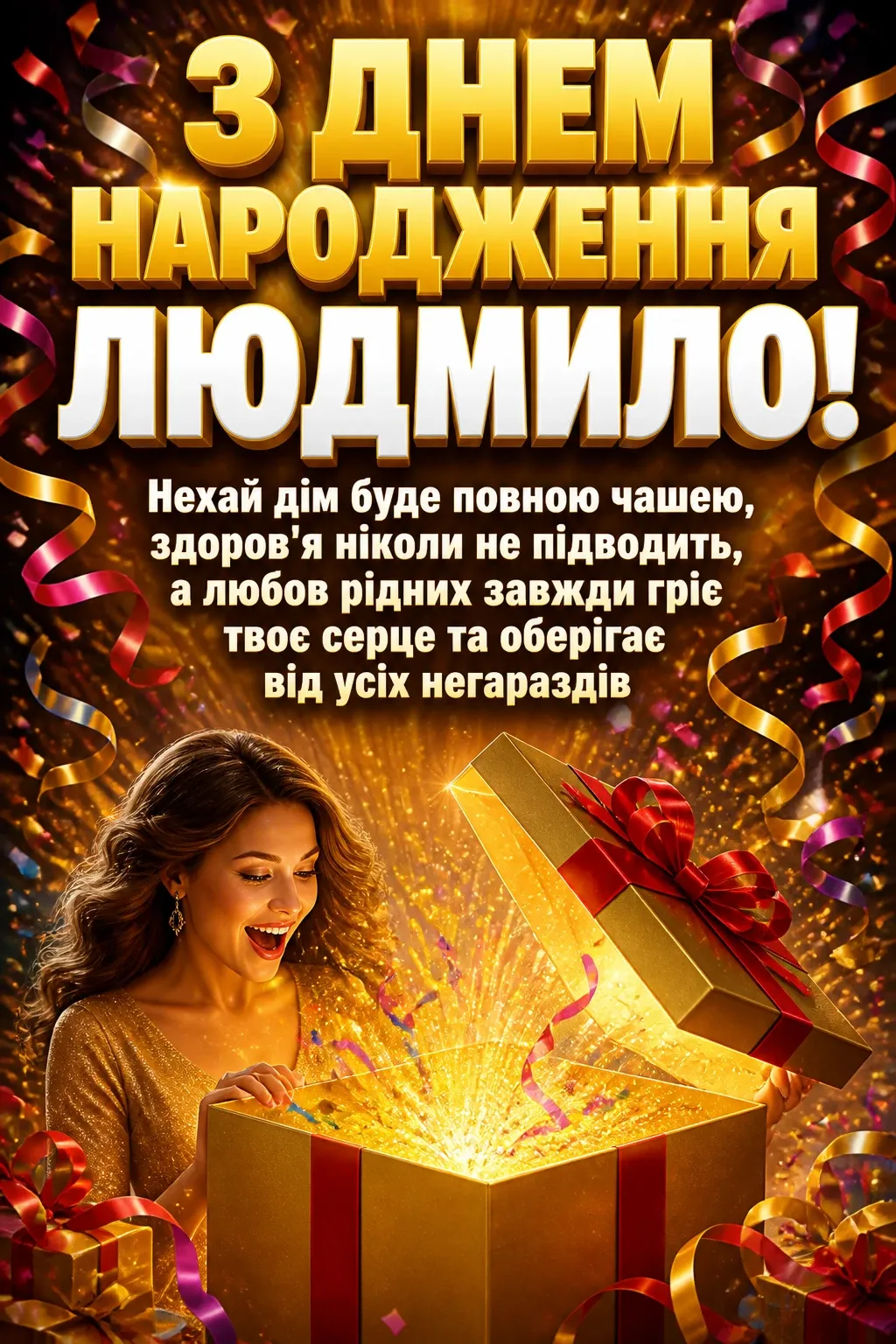 з днем народження людмила з днем народження людмила