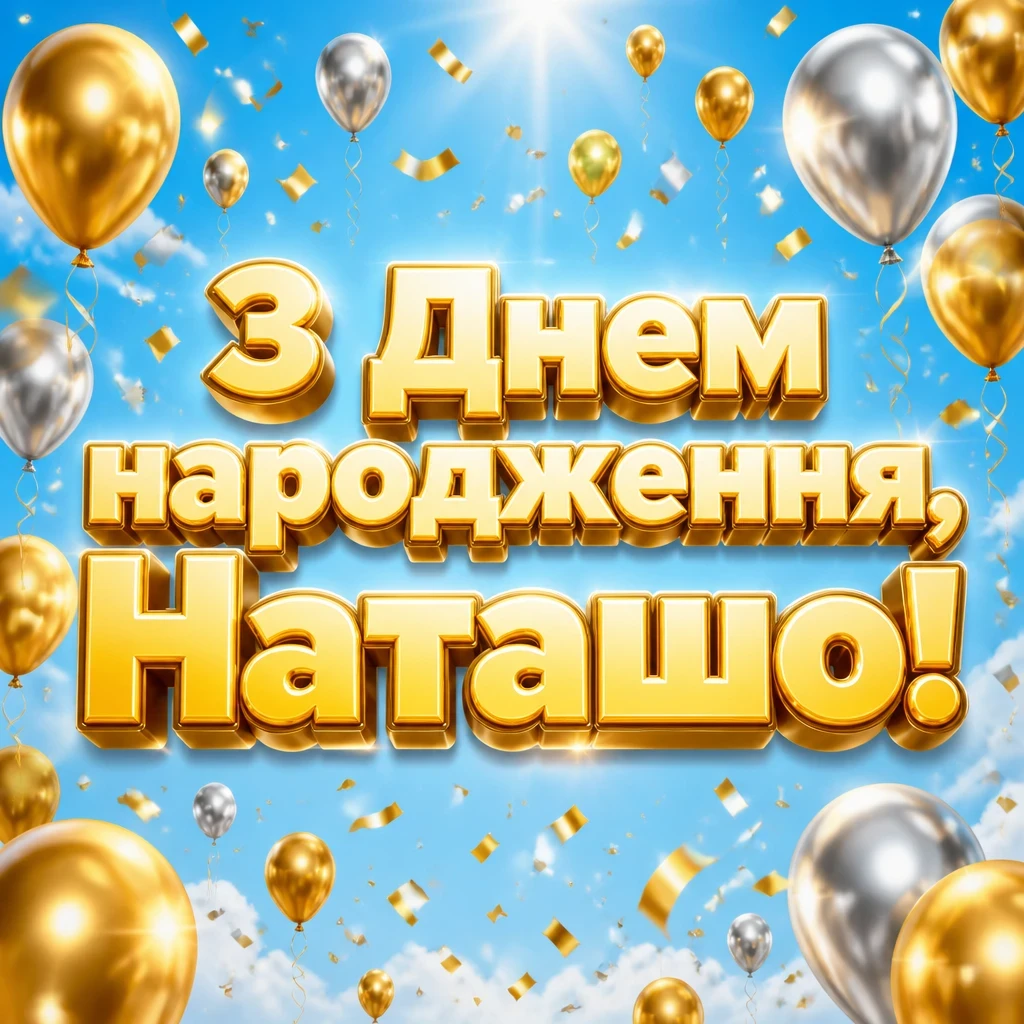 з днем народження наташа