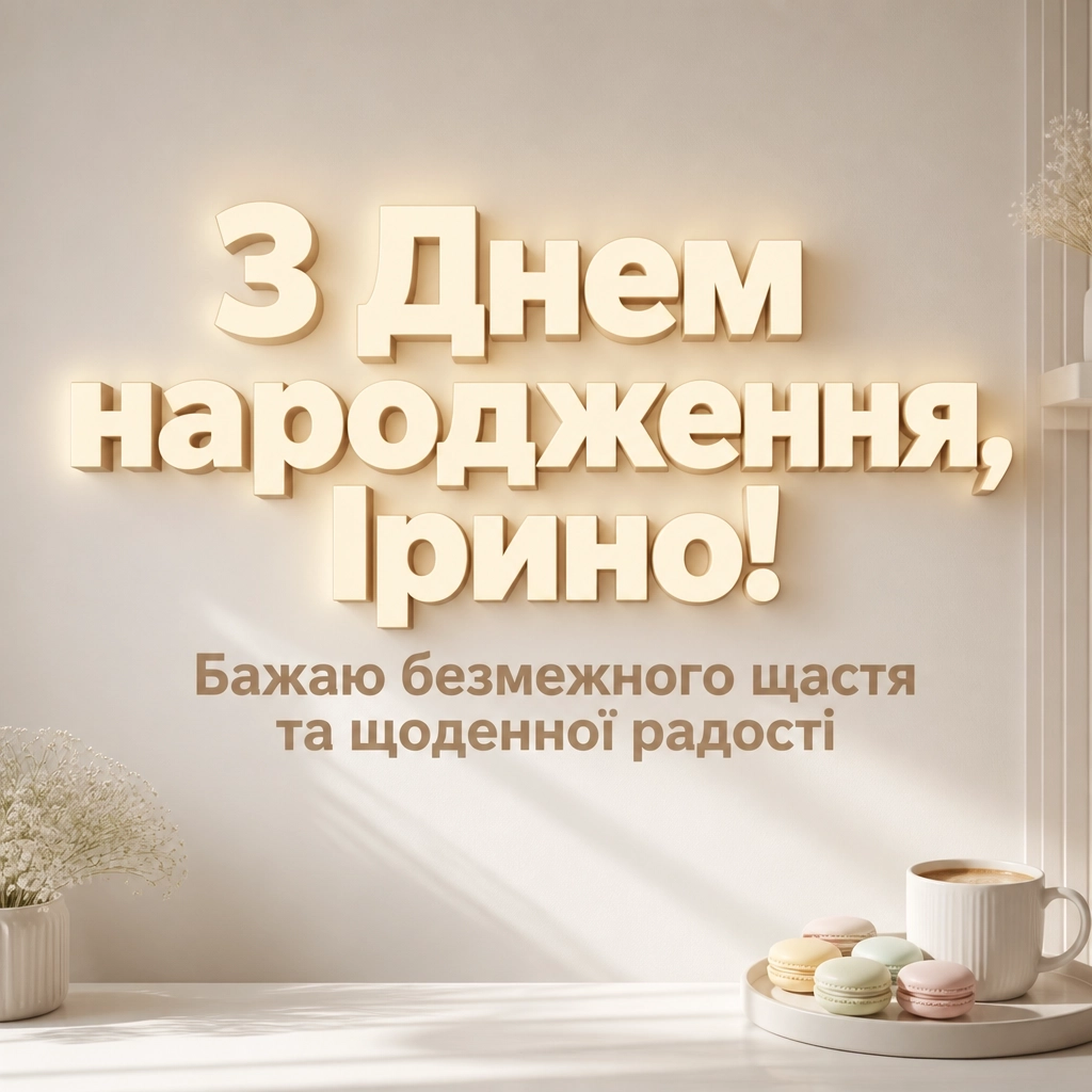 з днем народження ірина
