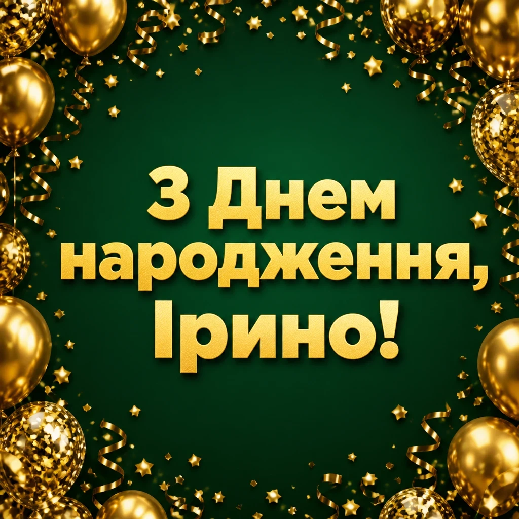 з днем народження ірина