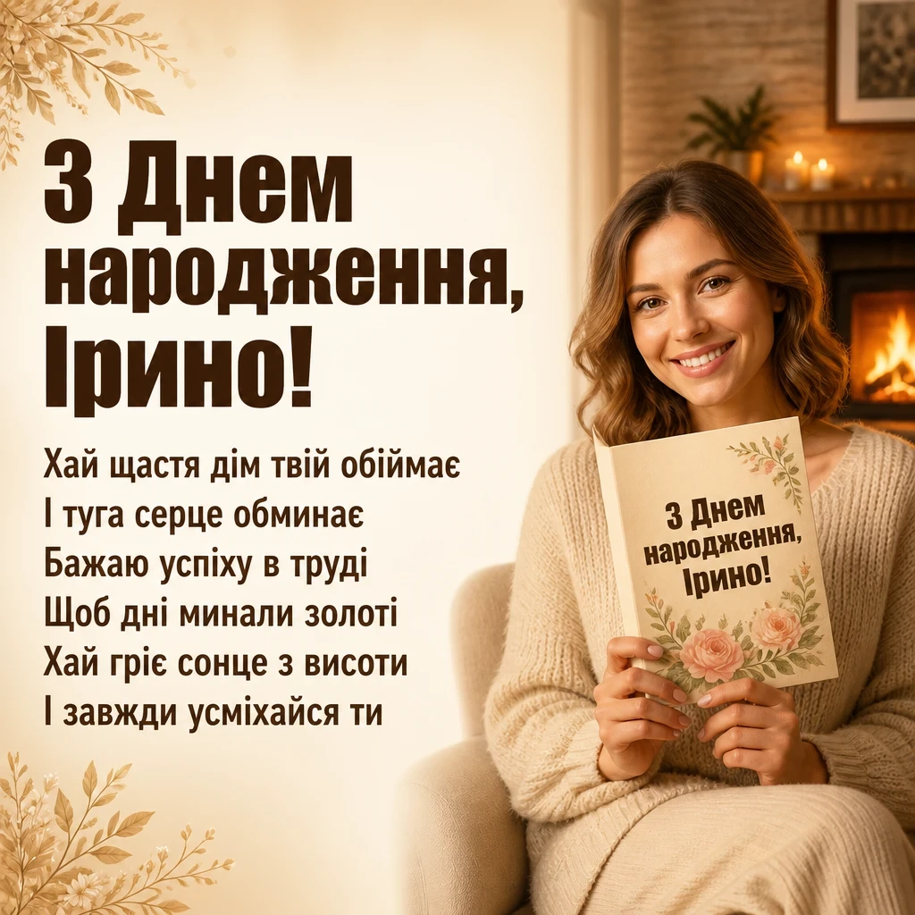 з днем народження ірина