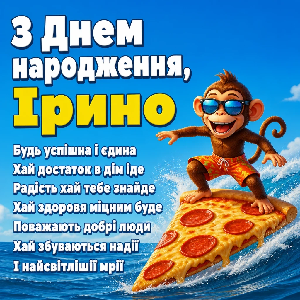 з днем народження ірина