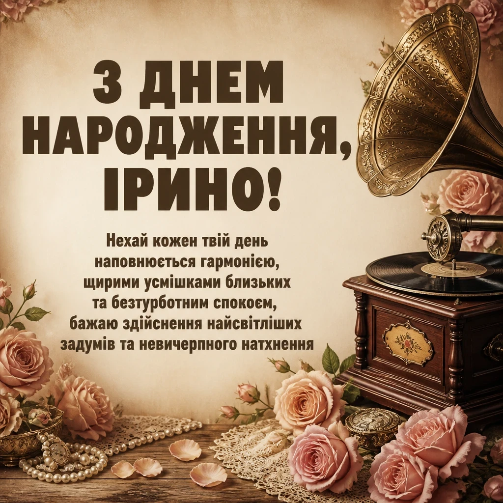 з днем народження ірина