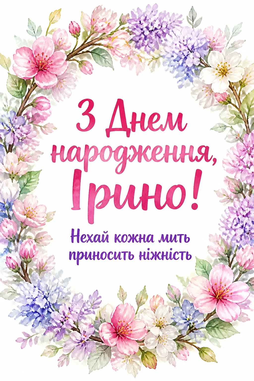 з днем народження ірина