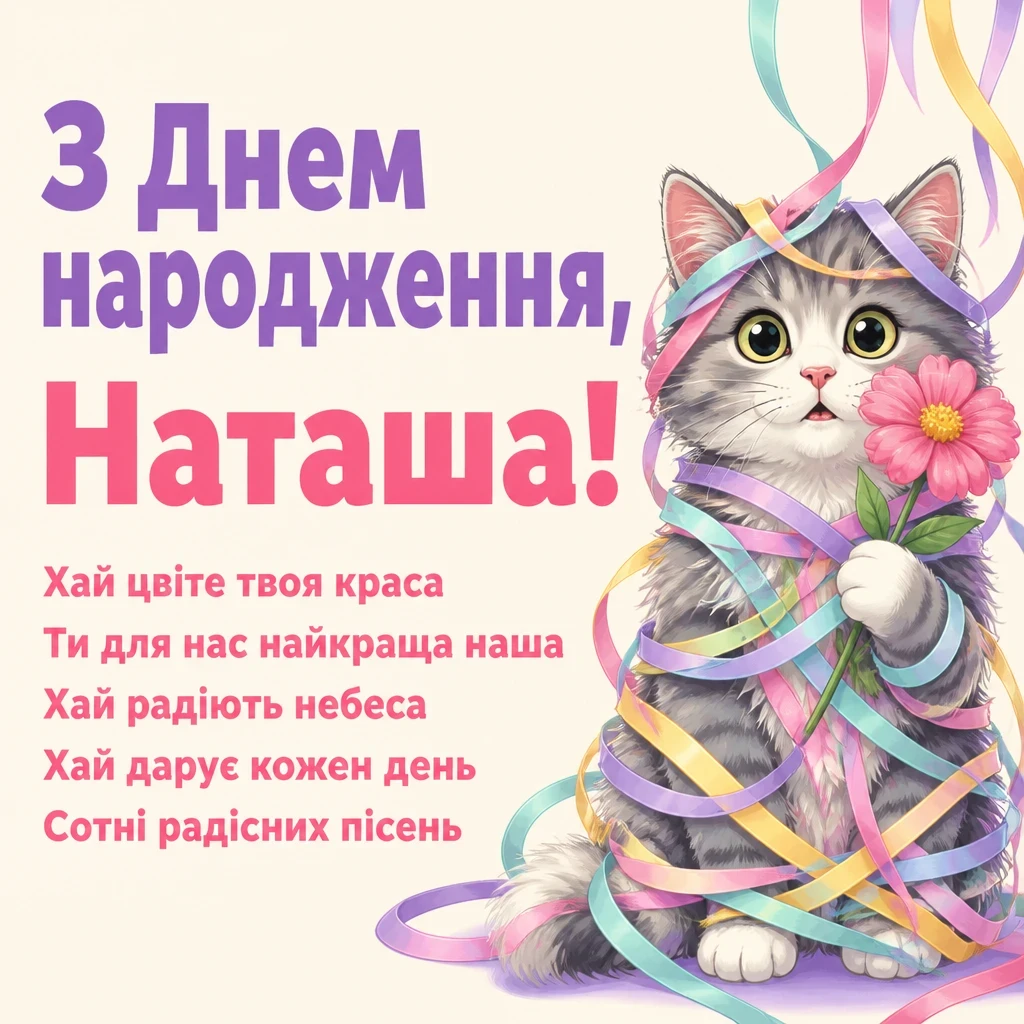 наташа з днем народження наталочка картинки