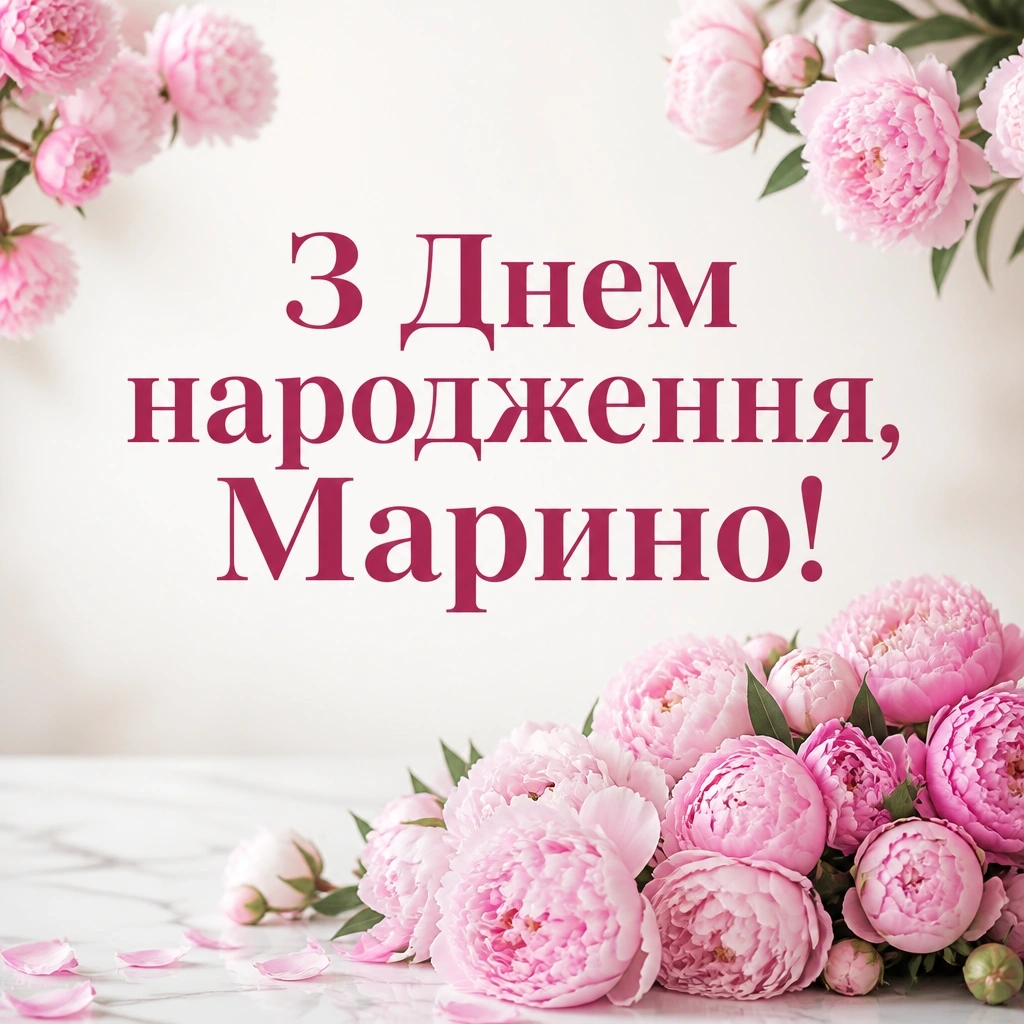 з днем народження марина