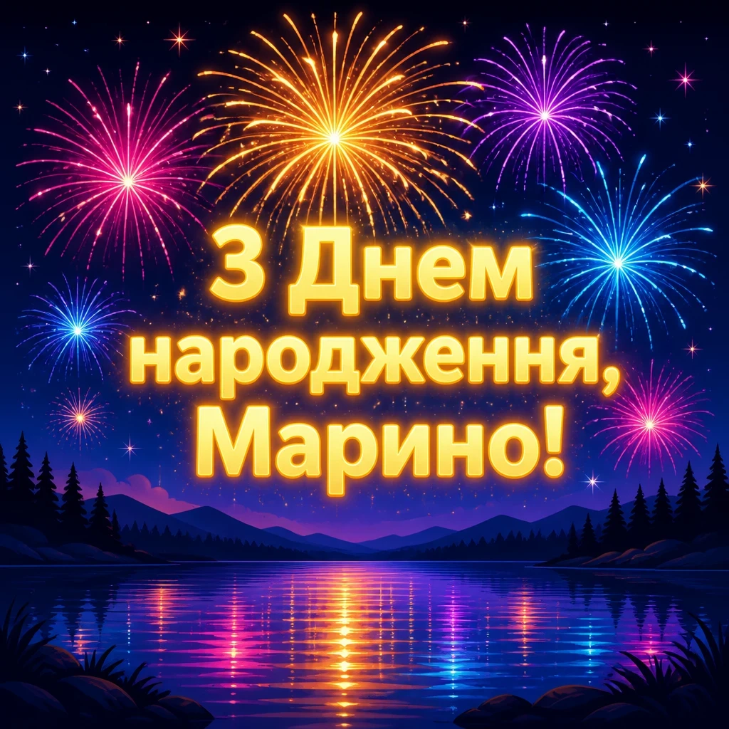 з днем народження марина