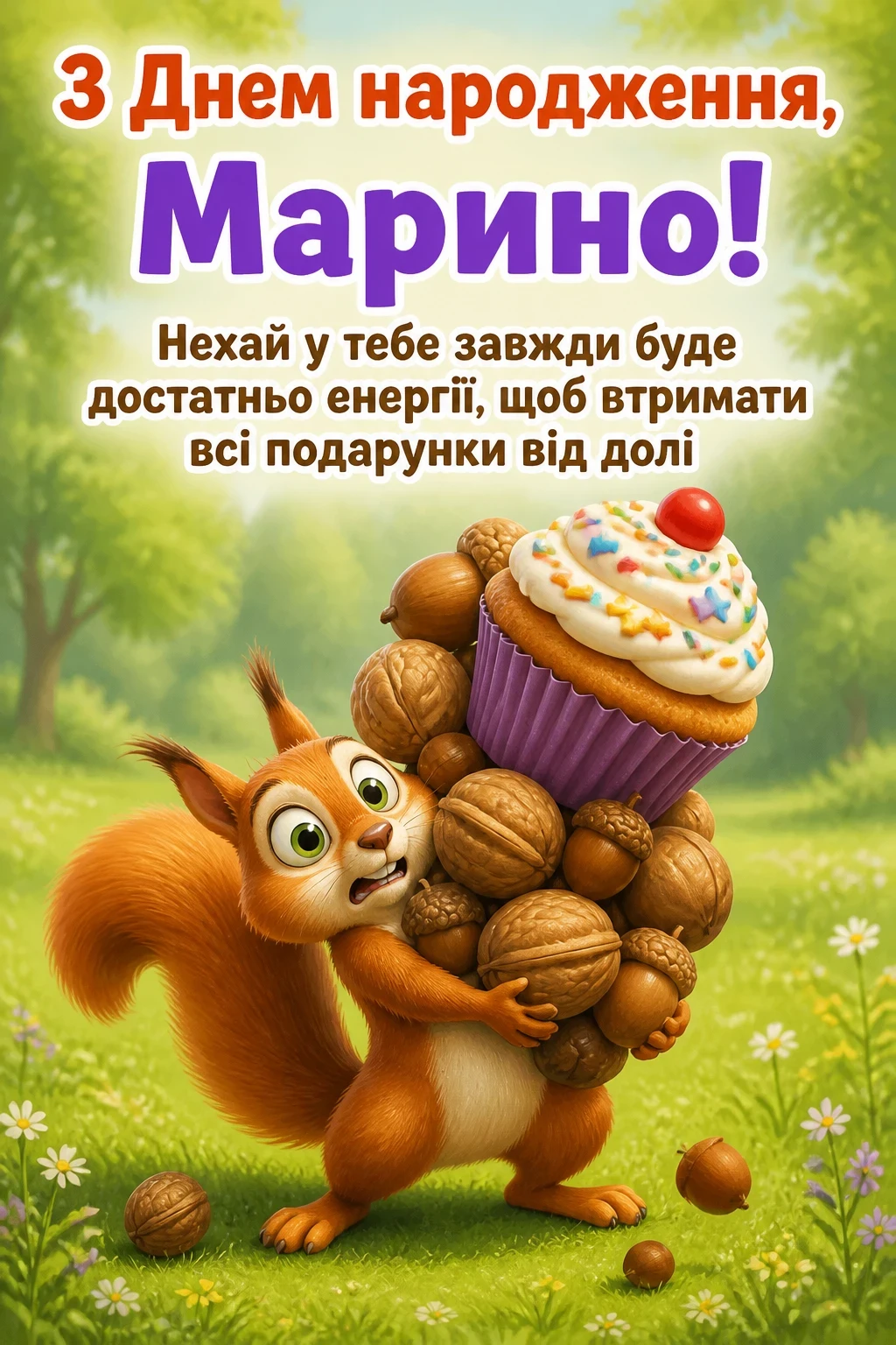з днем народження марина