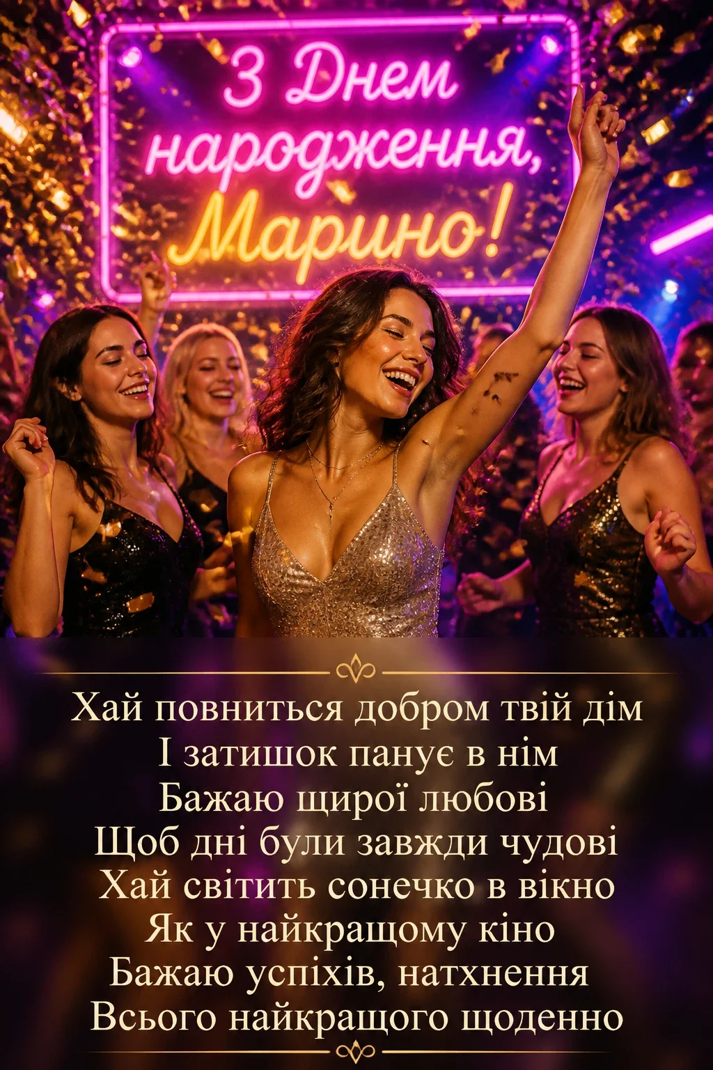 з днем народження марина
