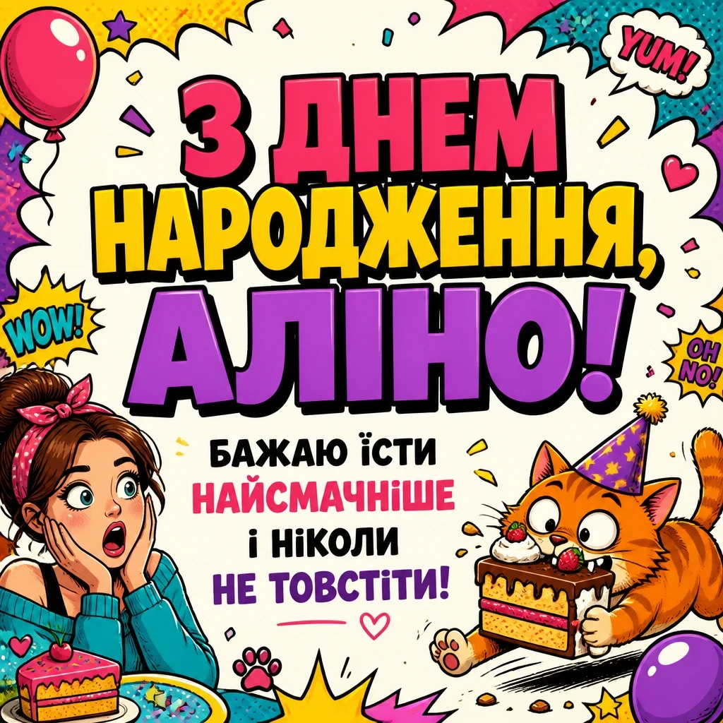 з днем народження аліна