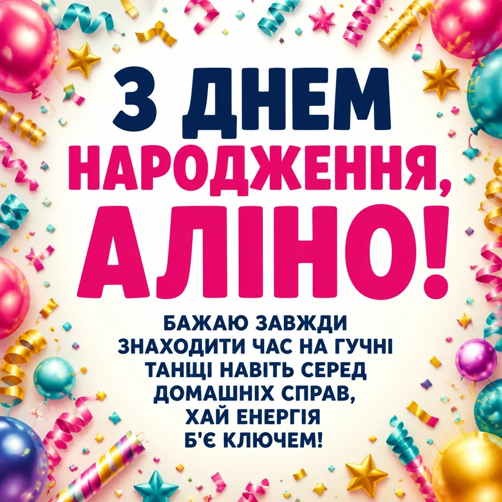 з днем народження аліна