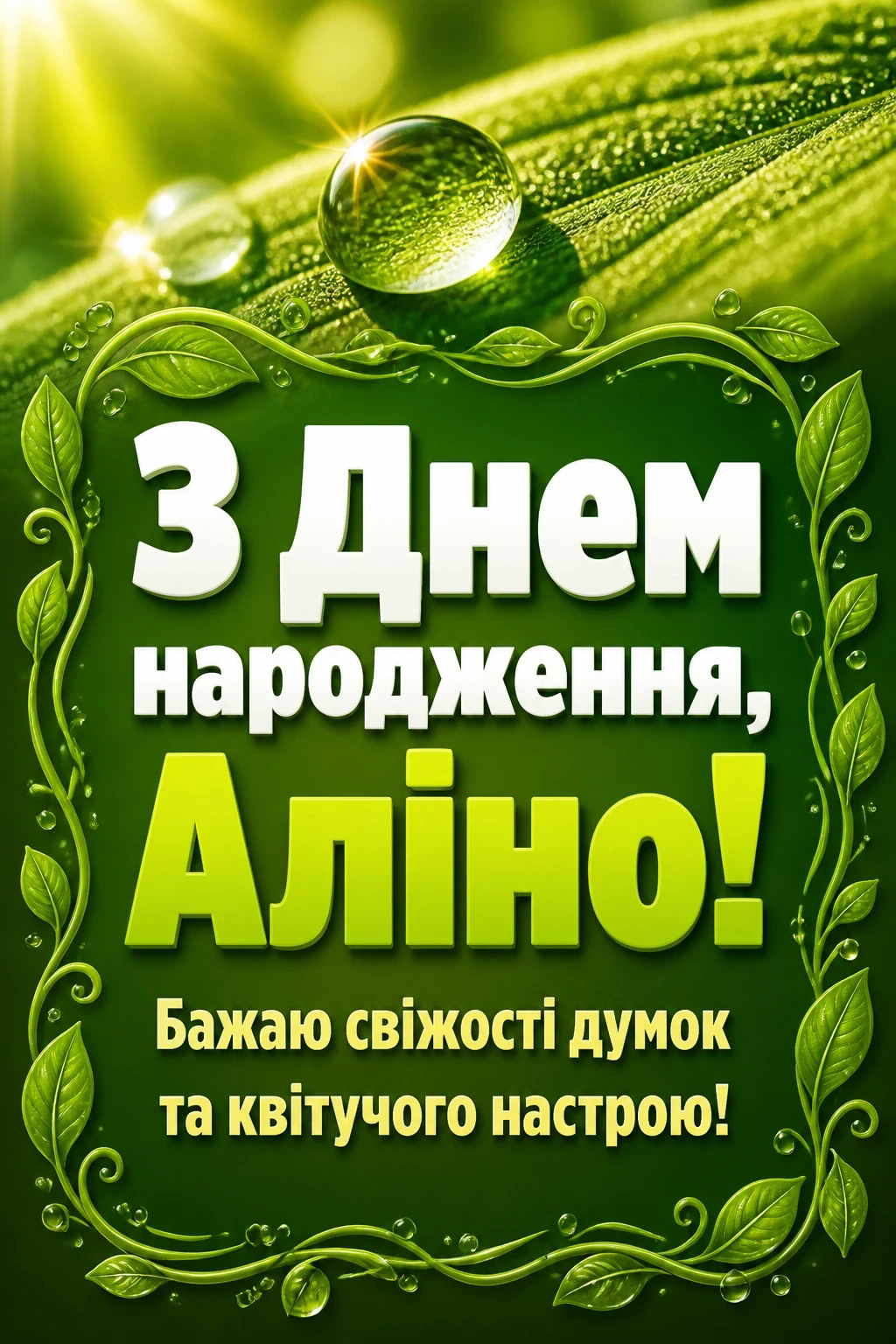 з днем народження аліна
