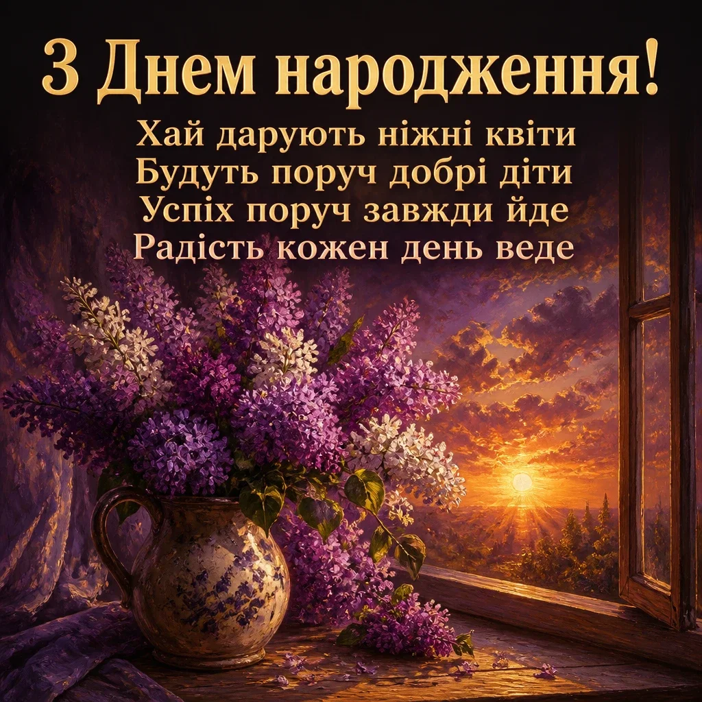 букет квіти привітання з днем народження подрузі