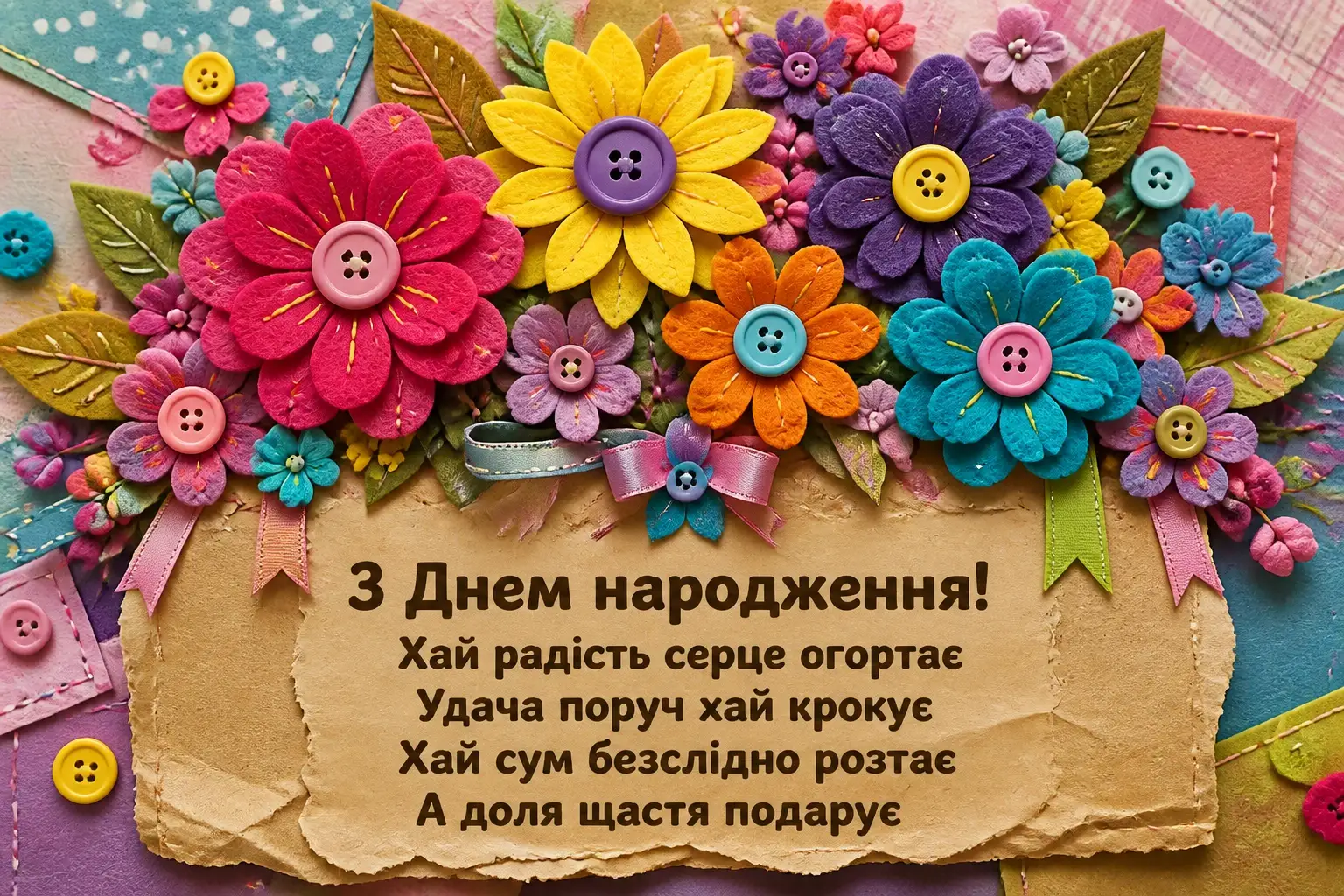 букет квіти привітання з днем народження подрузі