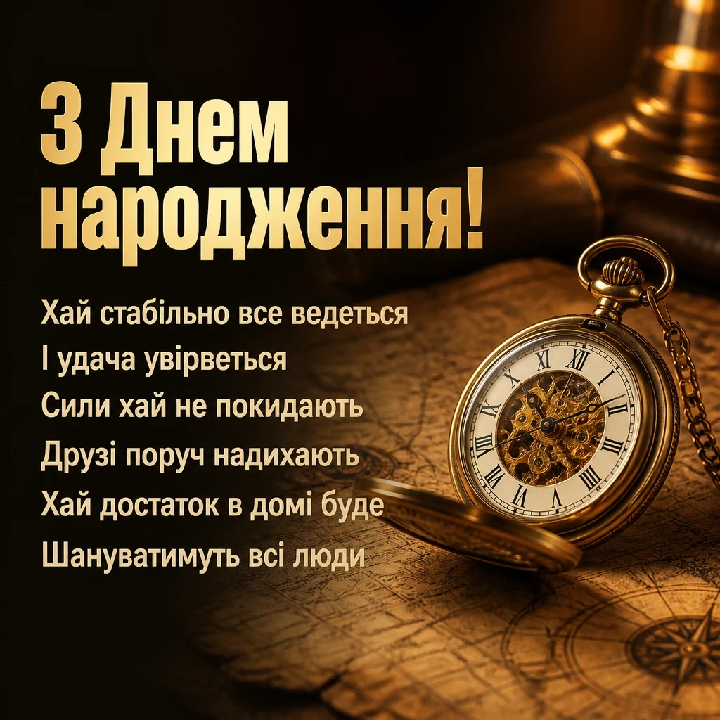скачати привітання з днем народження для чоловіків