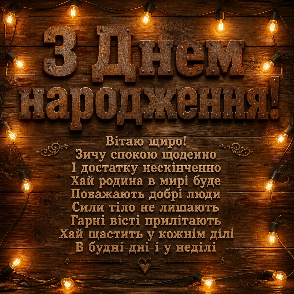 скачати привітання з днем народження для чоловіків