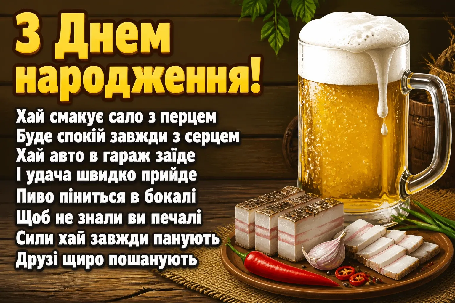 скачати привітання з днем народження для чоловіків